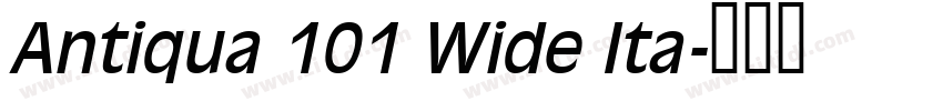 Antiqua 101 Wide Ita字体转换 Antiqua 101 Wide Ita字体转换